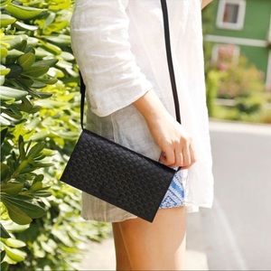 Gucci Microguccissima Logo Black Wallet Crossbody Bag